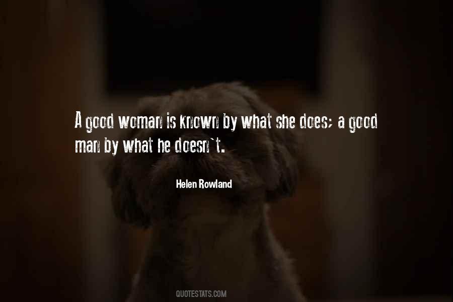 Quotes About A Good Woman #1874458