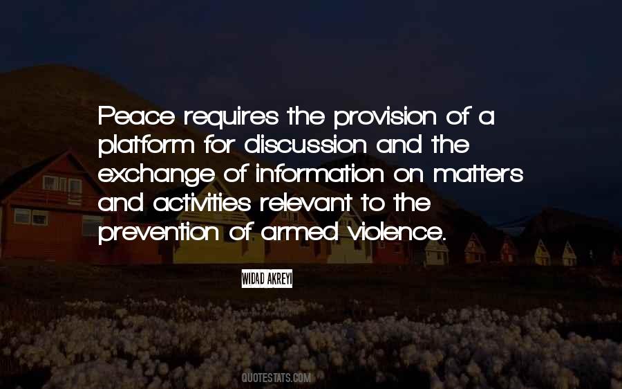 Quotes About Violence Prevention #536609