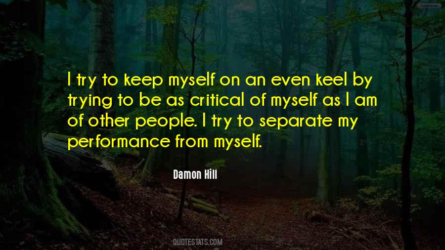 Quotes About Even Keel #558462