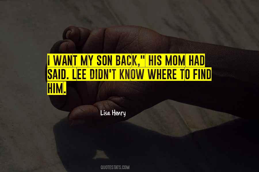 Quotes About Mom Son #777433