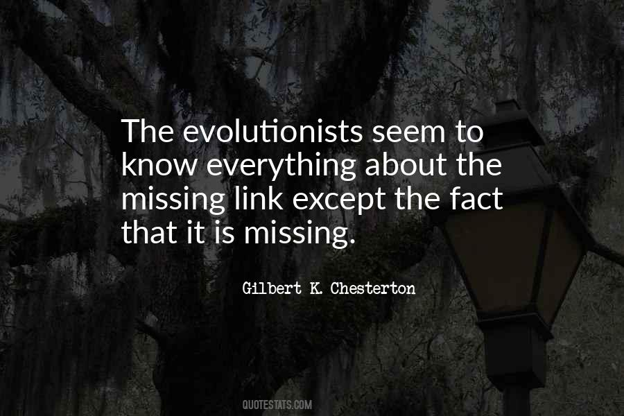 Quotes About Missing Links #869984