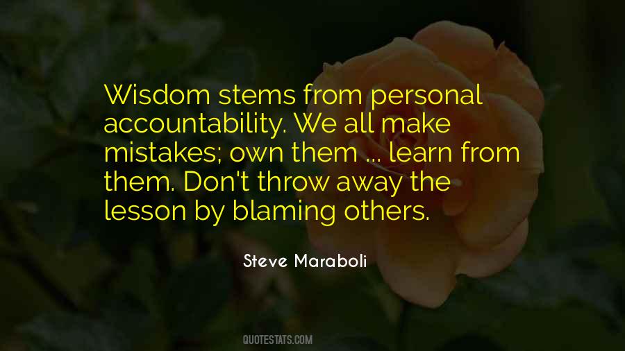 Quotes About Personal Accountability #301478