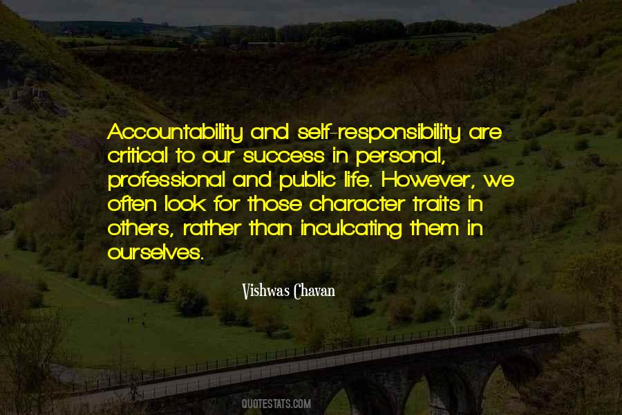Quotes About Personal Accountability #676006
