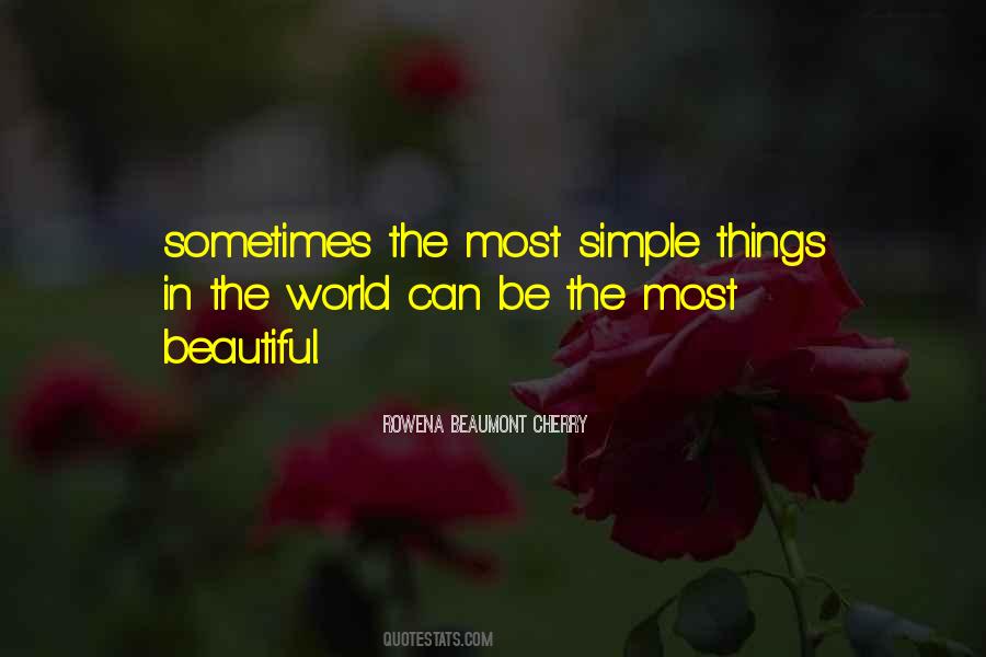 Quotes About Simple Things #1400566