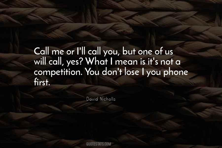 Not A Competition Quotes #1576507