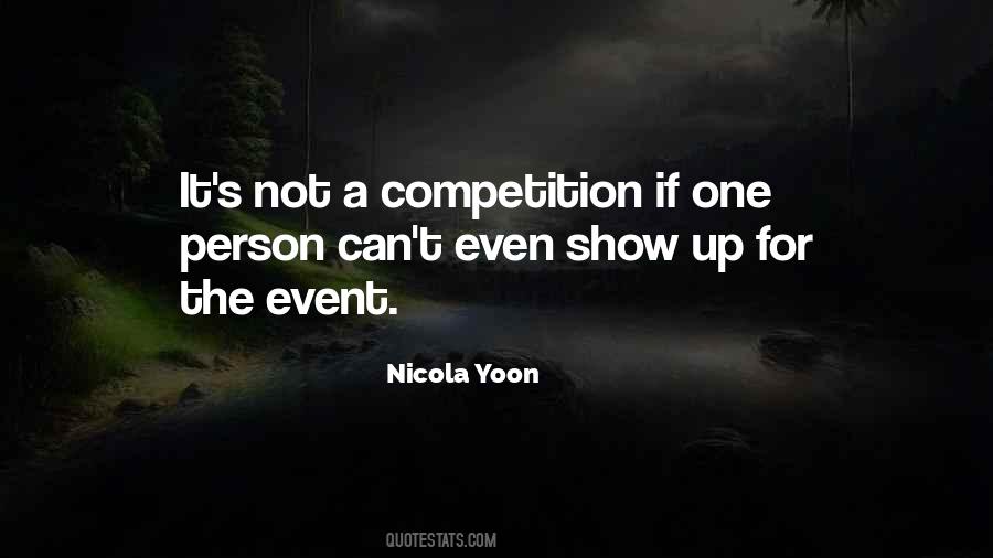 Not A Competition Quotes #700397