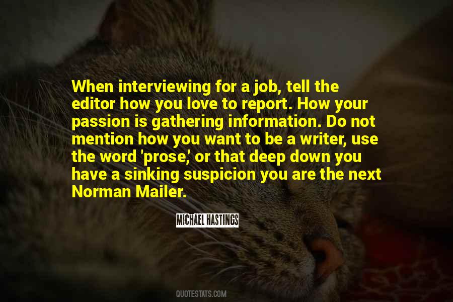 Job Interviewing Quotes #1070980