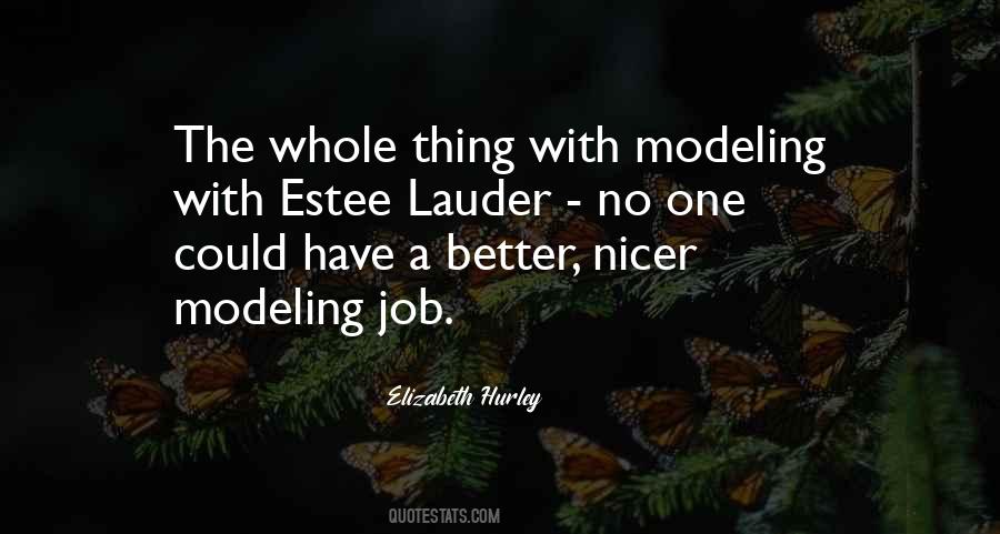 Quotes About Modeling #1036677