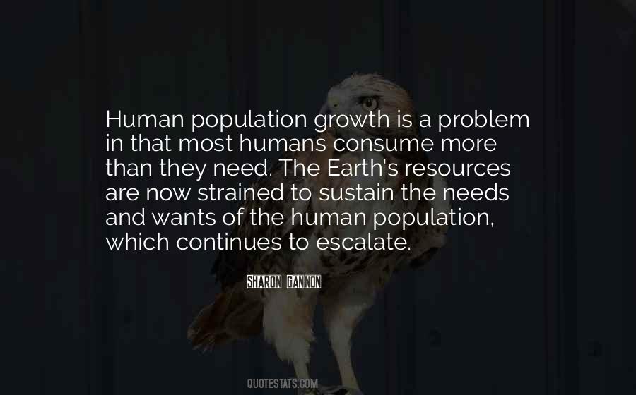 Quotes About Population Growth #1128593