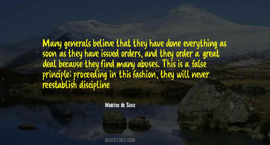 Quotes About Order And Discipline #1545935