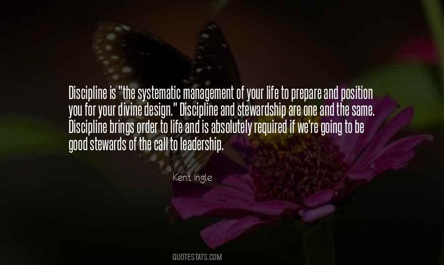 Quotes About Order And Discipline #20946