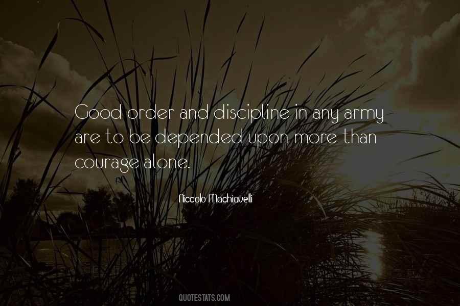 Quotes About Order And Discipline #503740