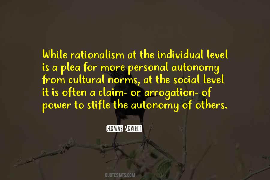 Quotes About Personal Autonomy #956769