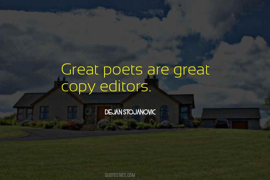 Quotes About Copy Editors #1731512