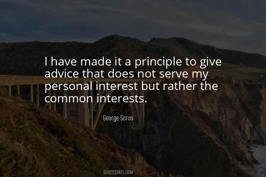 Quotes About Common Interests #338203