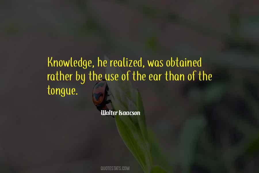 Use Of Knowledge Quotes #121542