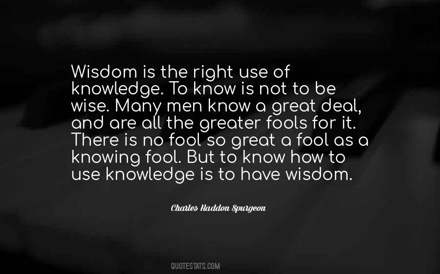 Use Of Knowledge Quotes #171403