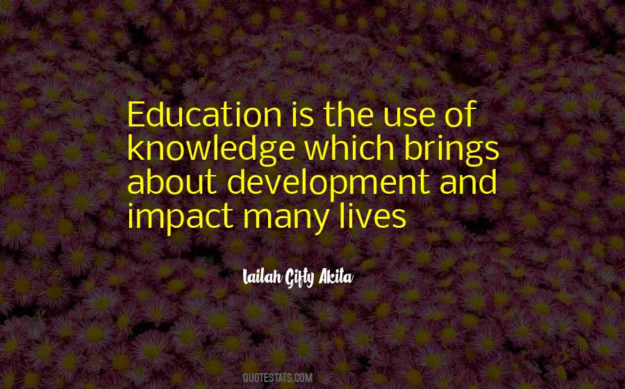 Use Of Knowledge Quotes #539798