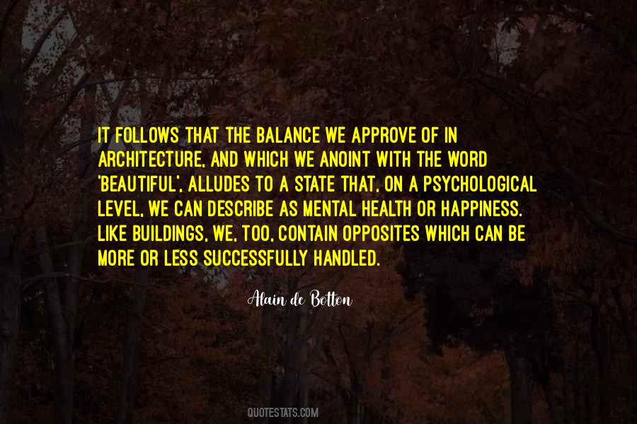 Mental Balance Quotes #1199535