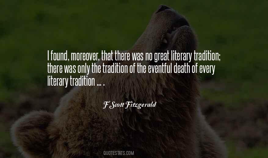 Literary Tradition Quotes #1585884