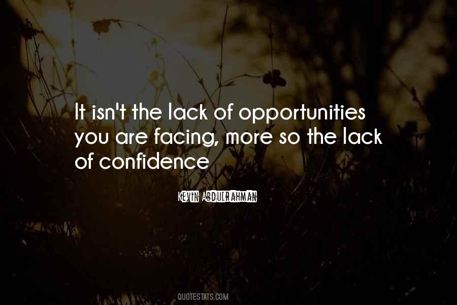 Quotes About Lack Of Confidence #1605665