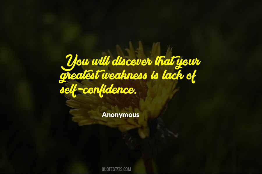 Quotes About Lack Of Confidence #897254