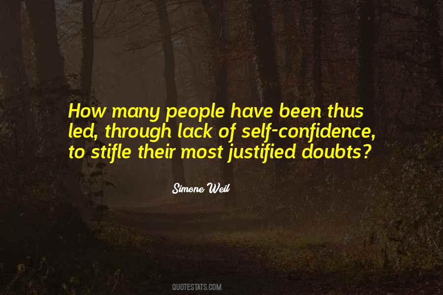 Quotes About Lack Of Confidence #910526