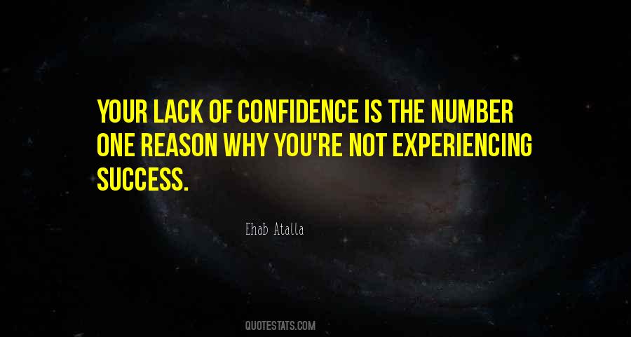 Quotes About Lack Of Confidence #959294