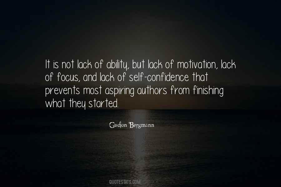 Quotes About Lack Of Confidence #962549