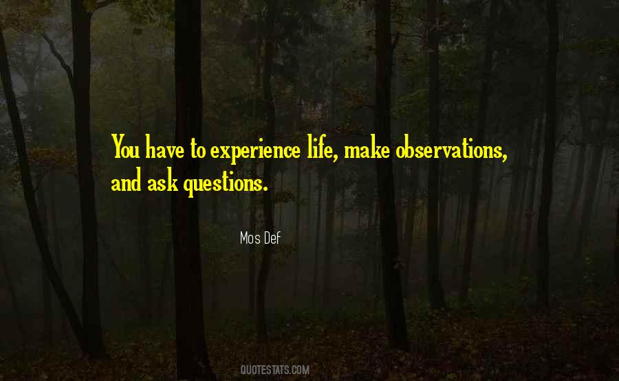 Quotes About Observations #1159526