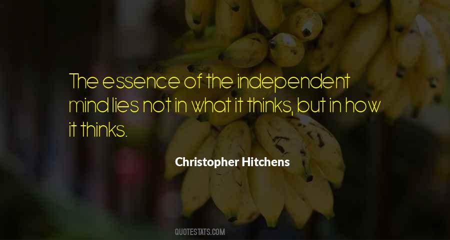 Quotes About Independent Thought #1092423