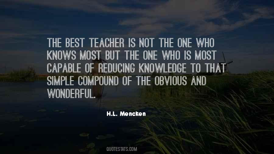 The Best Teacher Quotes #1065509