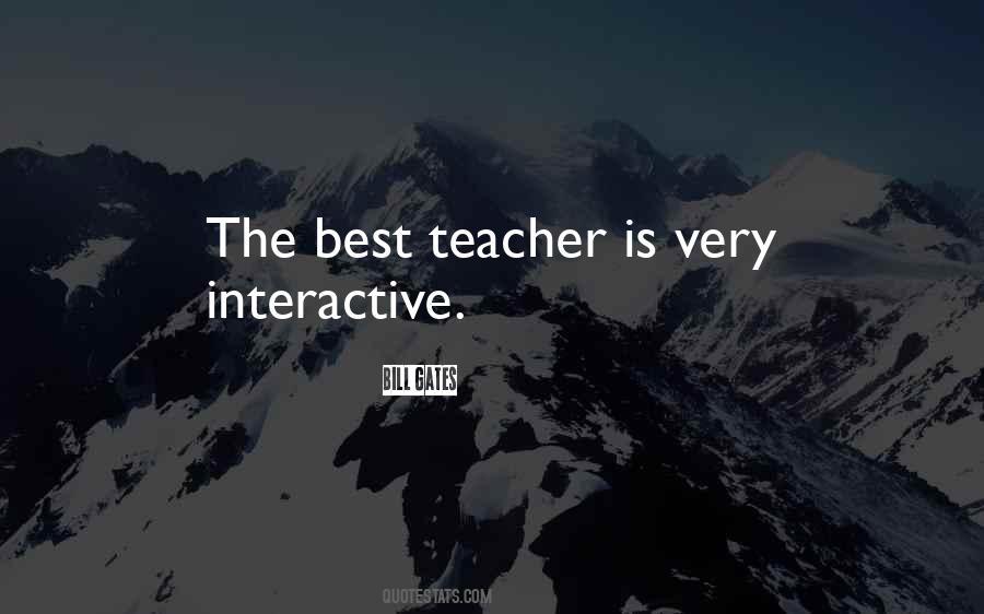 The Best Teacher Quotes #1260903