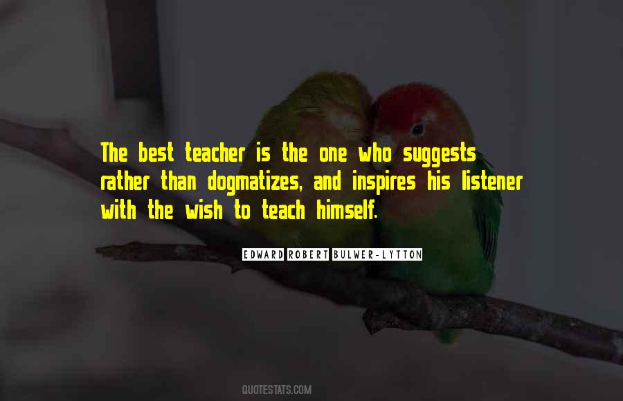 The Best Teacher Quotes #936296