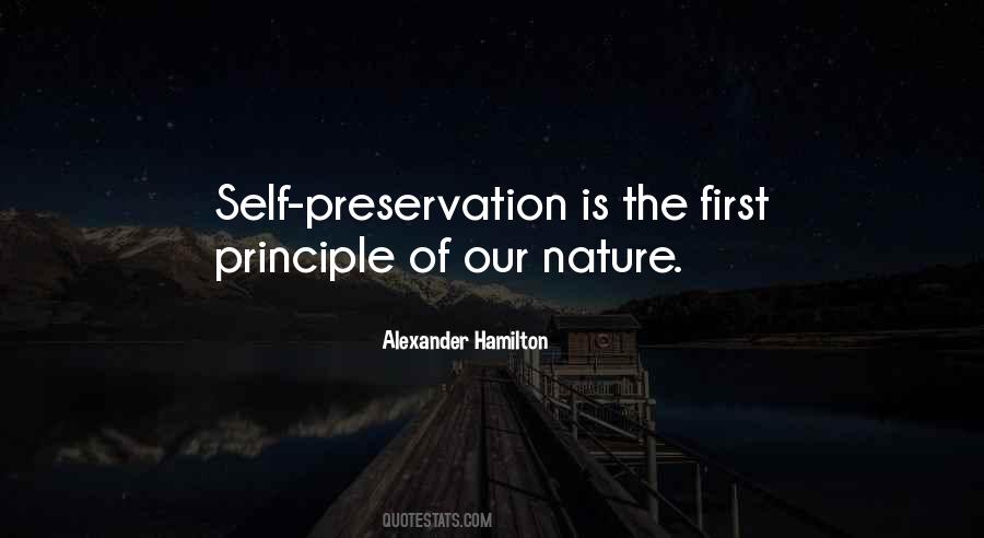 Quotes About Preservation Of Self #145068