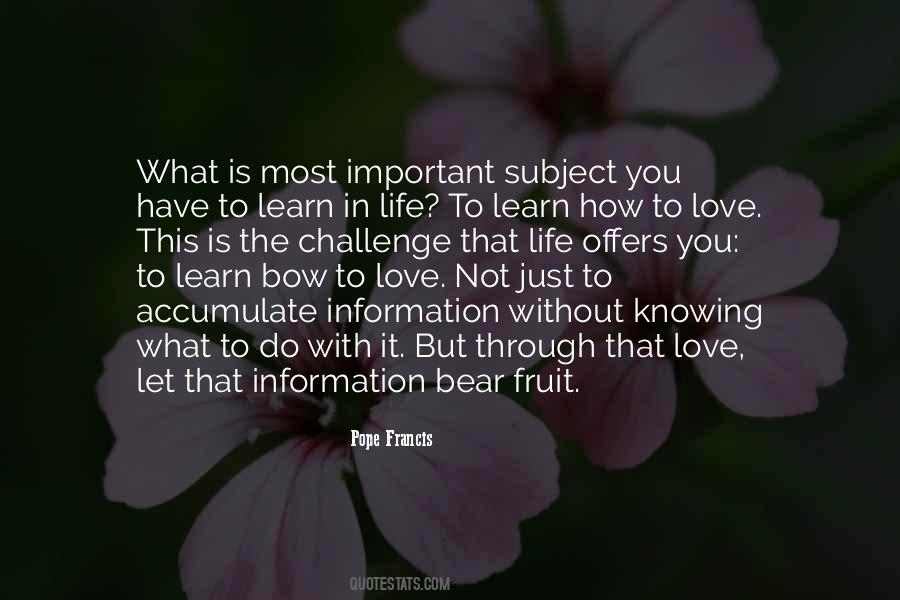 Quotes About Knowing How To Love #963159