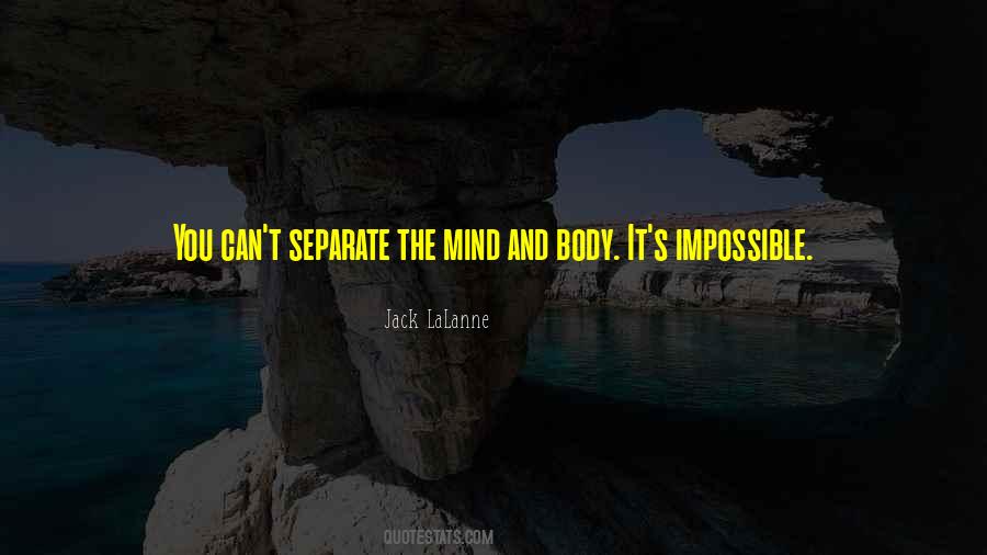 Quotes About Mind And Body #1270450