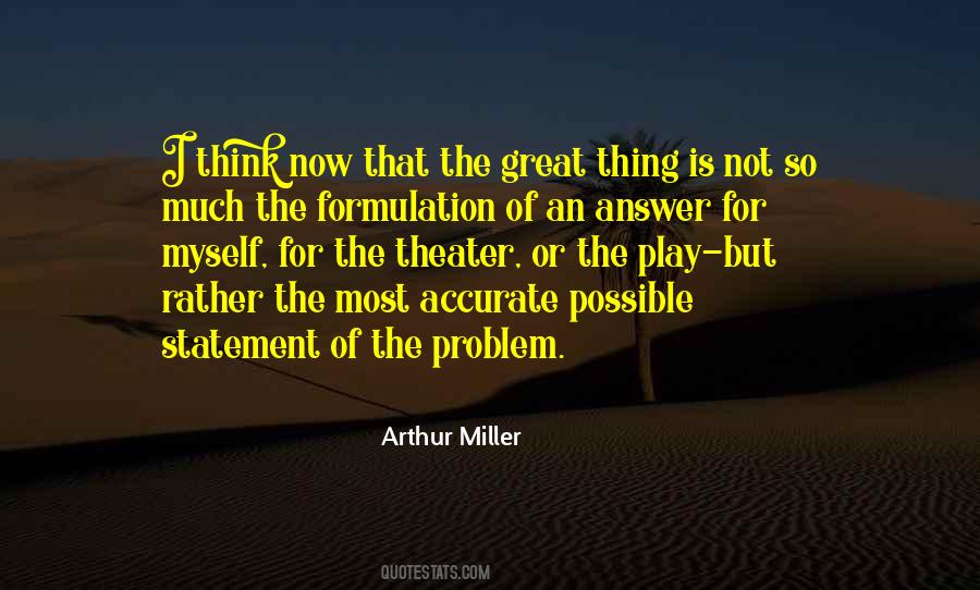 Statement The Problem Quotes #113585