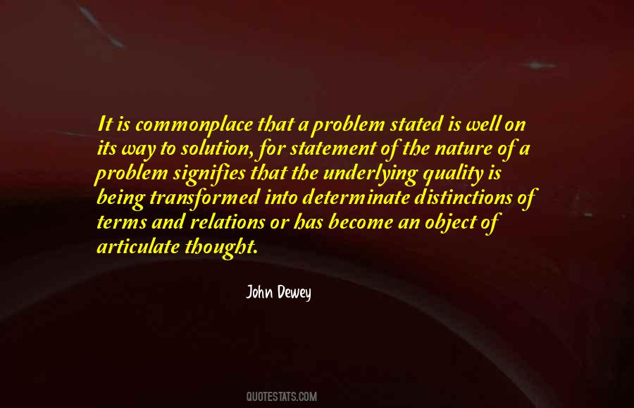 Statement The Problem Quotes #1196205