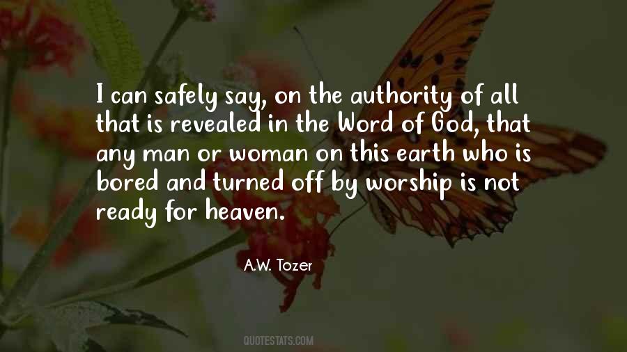 Quotes About Tozer Worship #1085745