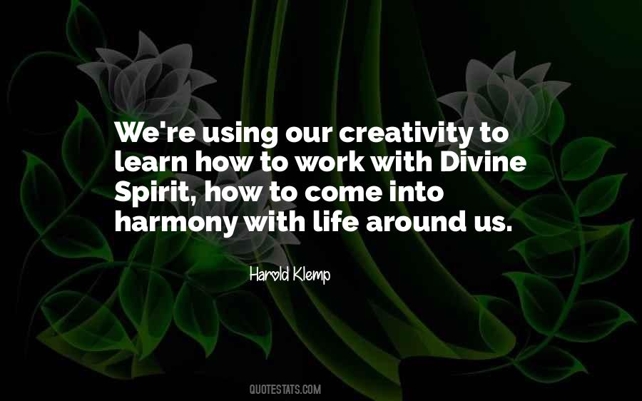 Quotes About Harmony #1658552