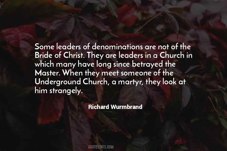 Quotes About Denominations #1216107