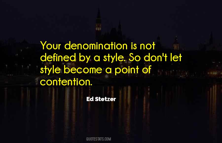 Quotes About Denominations #124230