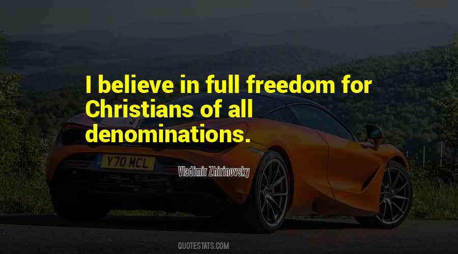 Quotes About Denominations #136192