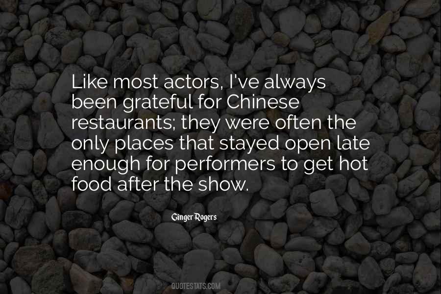 Quotes About Chinese Food #426295