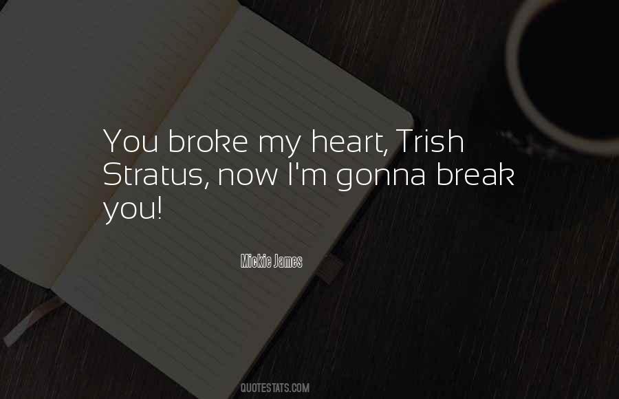 Quotes About You Broke My Heart #366015