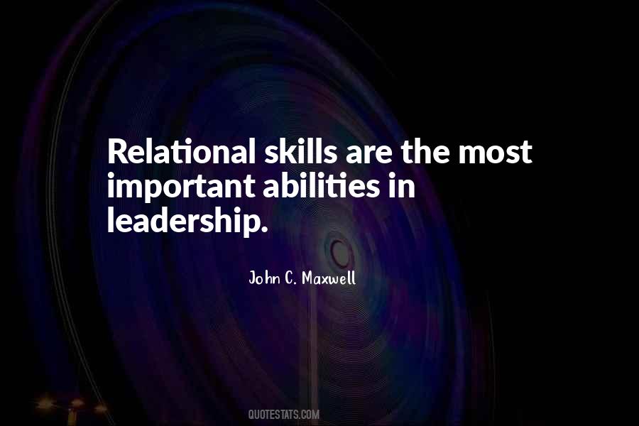 Quotes About Relational Leadership #130895