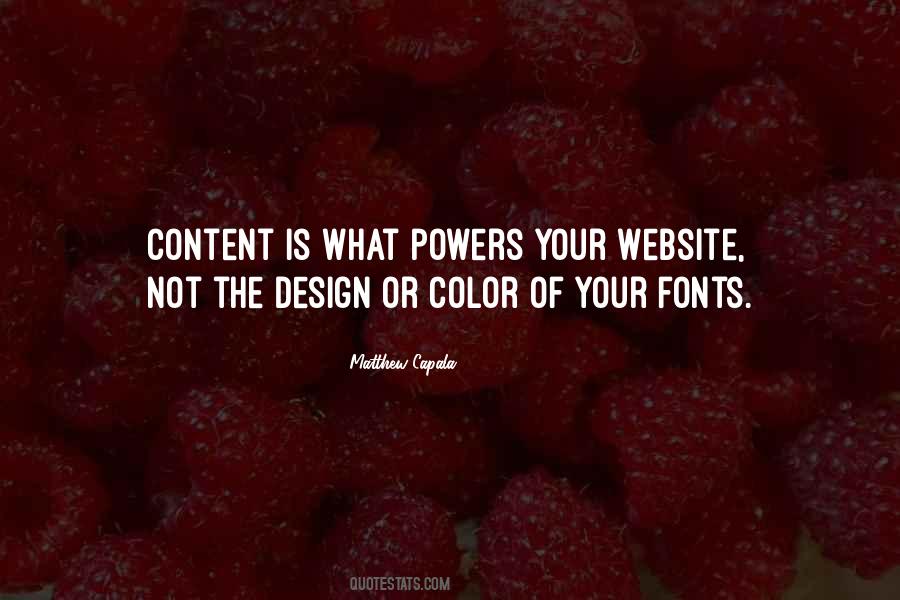 Content And Design Quotes #758346