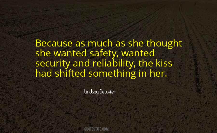 Love And Security Quotes #375657