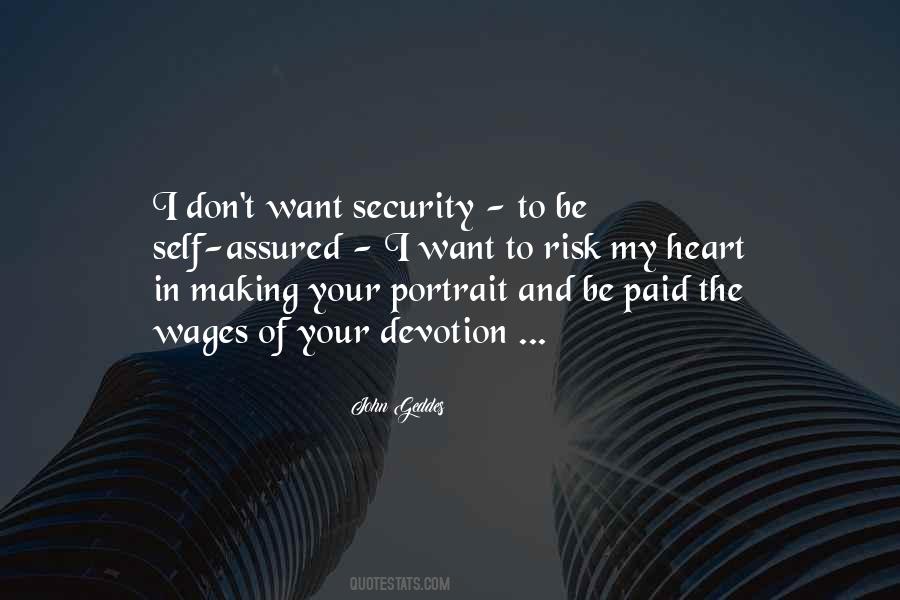 Love And Security Quotes #855334